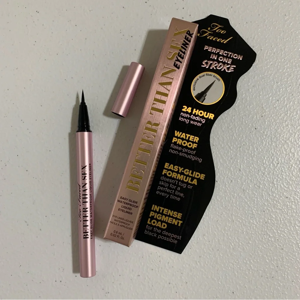 Too Faced Better Than Sex Easy Glide Waterproof Liquid Eyeliner-NIB